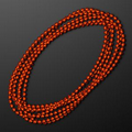 7mm Orange Mardi Gras Beads